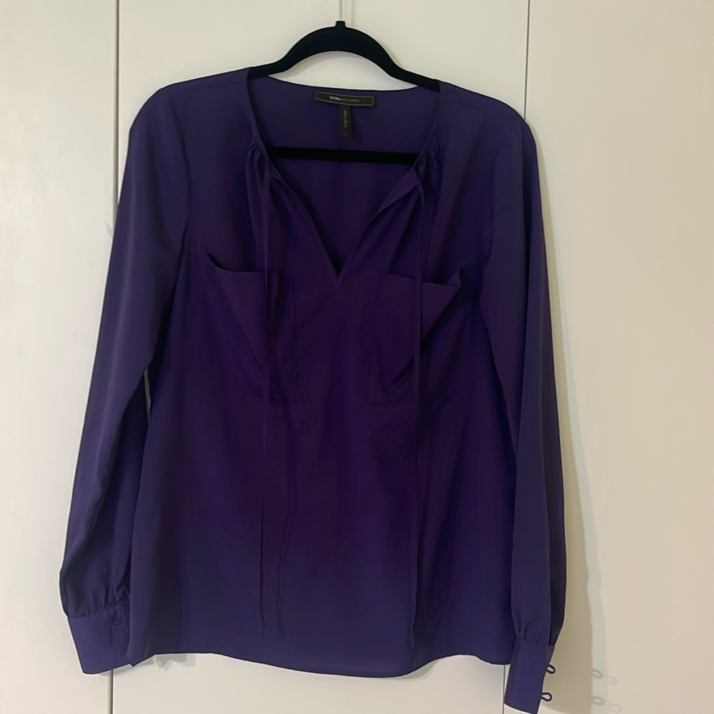 BCBG Maxazria purple blouse